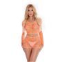 LEAF IT TO ME SHORT SET ORANGE, OS - 2