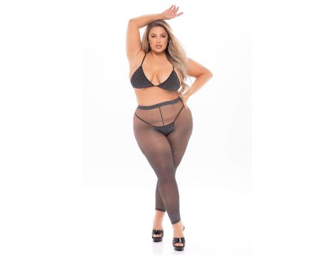 TALL ORDER 3PC LEGGING SET BLACK, PLUS SIZE - 3