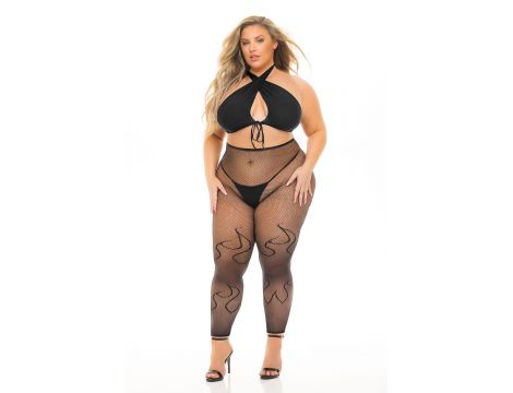 GIVES YOU HELL 3PC SET BLACK, PLUS SIZE - 2