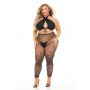 GIVES YOU HELL 3PC SET BLACK, PLUS SIZE - 3