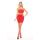 SET THE TONE 3PC FISHNET SET RED, OS