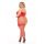 SET THE TONE 3PC FISHNET SET RED, PLUS SIZE