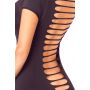 SEAMLESS SHRED BACK DRESS BLACK, M/L - 4