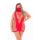 MASQUERADE DRESS WITH MASK RED, PLUS SIZE