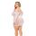 ANIMAL INSIDE HALTER DRESS WHITE, PLUS SIZE
