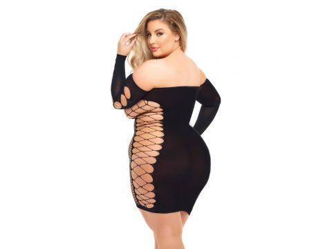 DIAMOND DRIPPIN DRESS BLACK, QUEEN