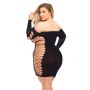 DIAMOND DRIPPIN DRESS BLACK, QUEEN - 2