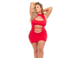 CAN'T COMMIT DRESS RED, QUEEN