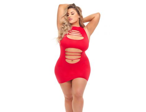 CAN'T COMMIT DRESS RED, QUEEN