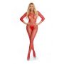 RISQUE CROTCHLESS BODYSTOCKING RED, M/L - 2