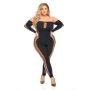 DIAMOND DRIPPIN BODYSTOCKING BLACK, QUEEN - 2