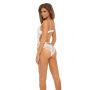BOMBSHELL BOUDOIR EXPOSED WIRE TEDDY WHITE, L - 4