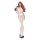BOMBSHELL BOUDOIR STRAP OVERLAY TEDDY WHITE, M