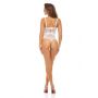 BOMBSHELL BOUDOIR PEEK A BOO TEDDY WHT, M - 3