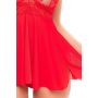 SEXIEST HALTER CHEMISE/G SET RED, S - 5
