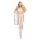 BOMBSHELL BOUDOIR STRAP OVERLAY 2 PC BRA SET WHITE, L