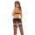 BOMBSHELL BOUDOIR V WIRE 3 PC SET BLK, L