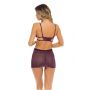 SNEAK PEAK CHEMISE SET PURPLE, M/L - 4