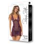 SNEAK PEAK CHEMISE SET PURPLE, M/L - 5