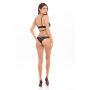 DARE ME 2PC BRA AND PANTY SET BLACK, M/L - 4