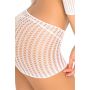 2PC CROCHET BODYSTOCKING WHITE, OS - 4
