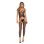 ON ALL NIGHT 2PC SET BODYSTOCK BLACK, OS - 3