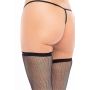 FISHNET THIGH HIGH BLACK, OS - 4