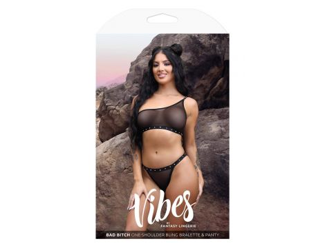 BAD BITCH BLING BRALETTE & BIKINI PANTY, M/L - 3