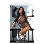 BADDIE GLITTER MESH BODYSUIT WITH SNAP CLOSURE, L/XL - 4