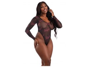 BABYGIRL HIGH MESH BODYSUIT WITH SNAP CLOSURE, Q/S