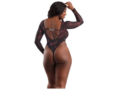 BABYGIRL HIGH MESH BODYSUIT WITH SNAP CLOSURE, Q/S - 2