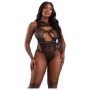 BARBED WIRE FISHNET BODYSUIT, Q/S - 3