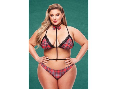 TEACHERS PET 3PC BADDIE SCHOOLGIRL SET, QUEEN