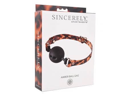 SPORTSHEETS AMBER BALL GAG - 5