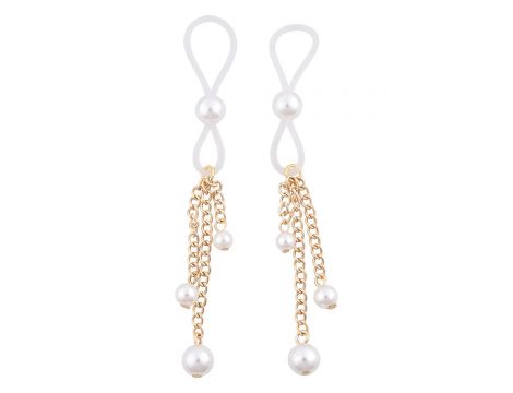 SEX AND MISCHIEF PEARL NIPPLE TIES