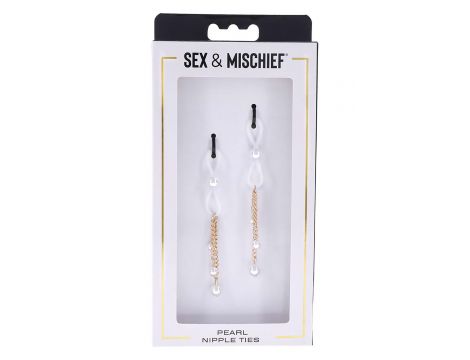 SEX AND MISCHIEF PEARL NIPPLE TIES - 3