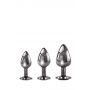 BLACK GEM ANAL PLUG SET - 3