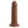 EVOLVED 6INCH VIBRATING DONG, DARK FLESH