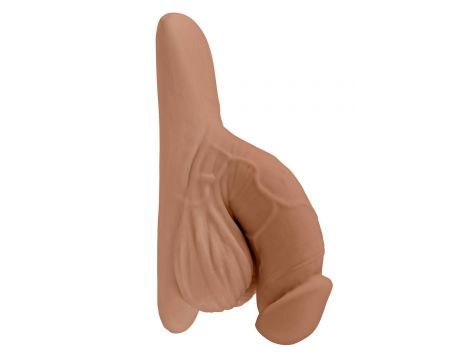 GENDER X 4INCH PACKER, MOCCA FLESH - 2