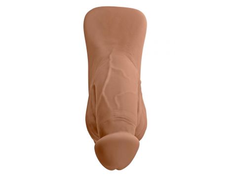 GENDER X 4INCH PACKER, MOCCA FLESH - 4
