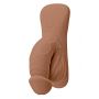 GENDER X 4INCH PACKER, MOCCA FLESH - 4