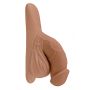 GENDER X 4INCH PACKER, MOCCA FLESH - 3