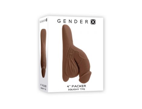 GENDER X 4 INCH PACKER, DARK FLESH - 4