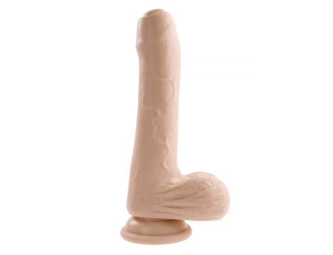 EVOLVED PEEK A BOO VIBRATING DILDO 8 INCH LIGHT - 4
