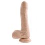 EVOLVED PEEK A BOO VIBRATING DILDO 8 INCH LIGHT - 2