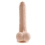 EVOLVED PEEK A BOO VIBRATING DILDO 8 INCH LIGHT - 3