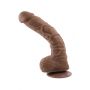 GENDER X 10 INCH 25 CM FLEXSKIN POSEABLE TRUE FEEL DILDO DARK - 3