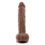 GENDER X 10 INCH 25 CM FLEXSKIN POSEABLE TRUE FEEL DILDO DARK - 6