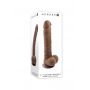 GENDER X 10 INCH 25 CM FLEXSKIN POSEABLE TRUE FEEL DILDO DARK - 5