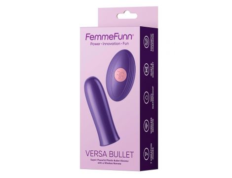 FEMMEFUNN VERSA BULLET WITH REMOTE DARK PURPLE - 5